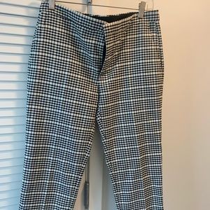 Zara plaid black and white pants